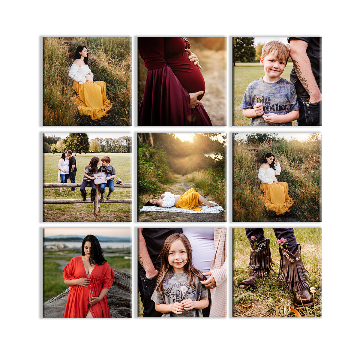 Custom Photo Magnets Set of 9