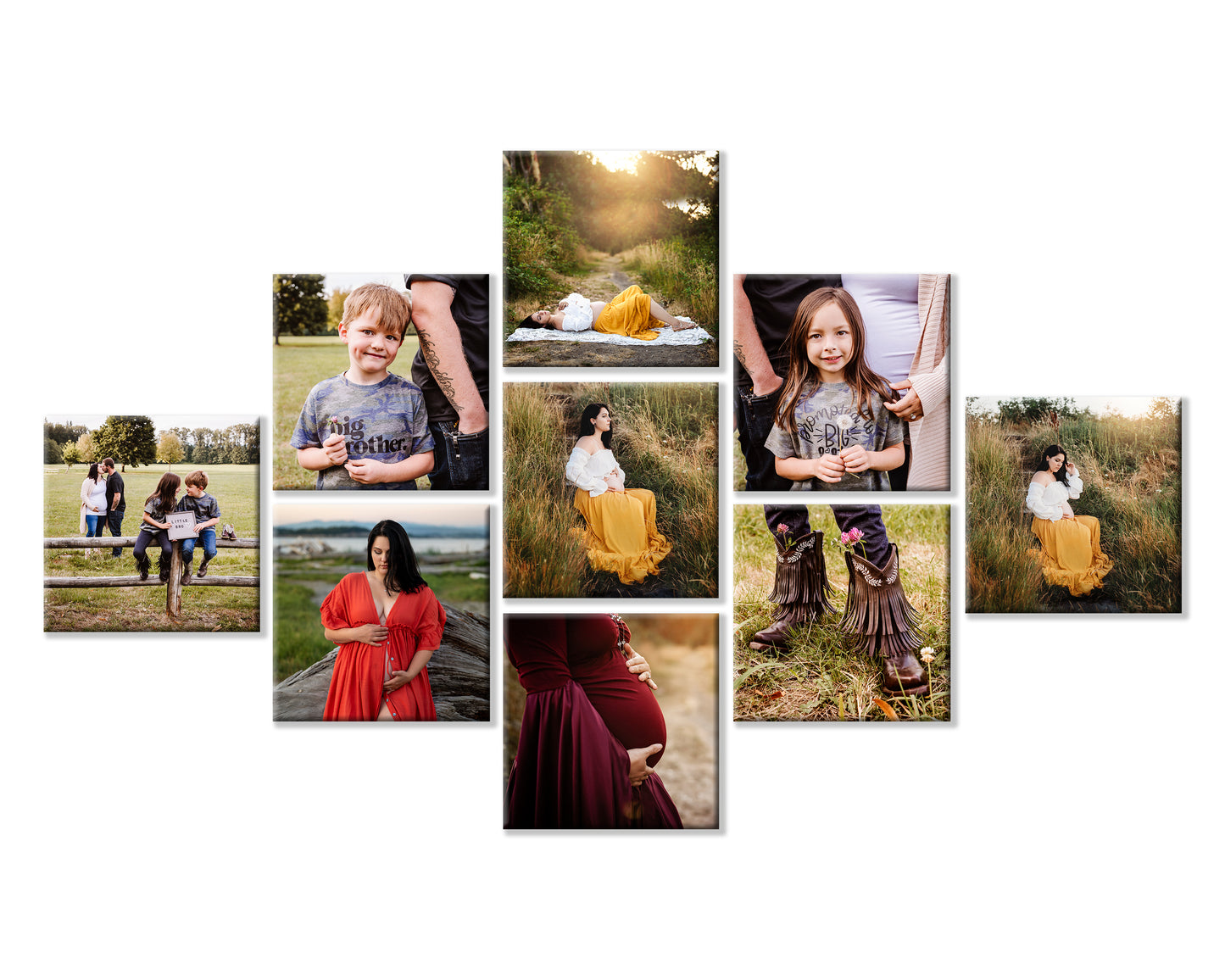 Custom Photo Magnets Set of 9